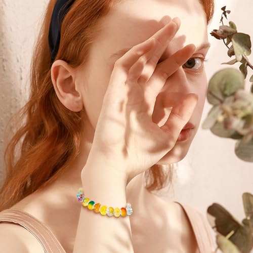 Yellow Mix Large Hole Beads (100 Count)