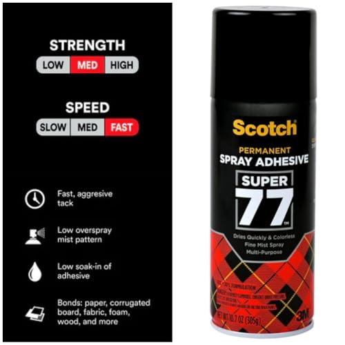 Scotch Super 77 Multipurpose Adhesive Spray (10.75 Ounce)