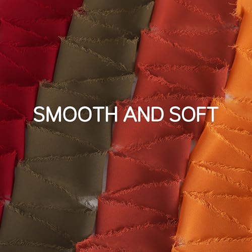 4 Rolls Silk Chiffon Ribbon 1 (4 Count)