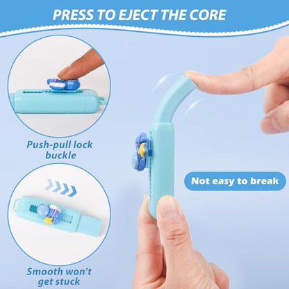 24 Pcs Cute Retractable Eraser for Pencils Cute School Supplies Kawaii Erasers for Kids Fun Cartoon Erasers Back to School Supplies Kid Party Favors Gift