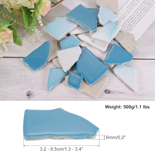 500g 1.1LB Irregular Ceramics Mosaic Tiles