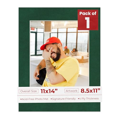 11x14 Mat Bevel Cut for 8.5x11 Photos