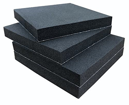 4 Pcs Foam Padding Sheet with Adhesive 6"x6"x1 (4 Count)