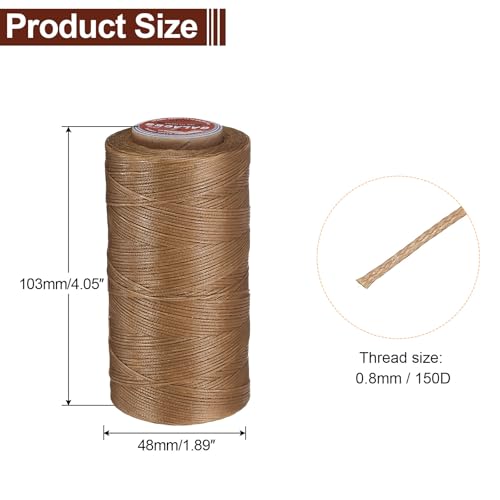 Flat Leather Sewing Waxed Thread