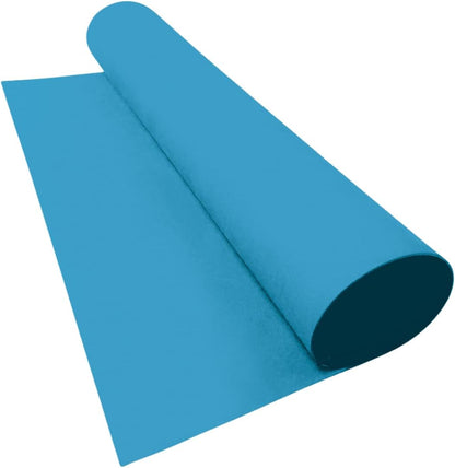 LotusFoam Large 3mm EVA Foam Sheet - 44"x 85" High Density Foam 130 kg/m3 for Cosplay, Costumes, Crafts, Flooring, Outdoor Use - 35 Colors (Bright Blue) - Bright Blue - Crafty Corner