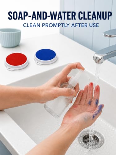 8-Color 7.1-Inch Large Washable Ink Pads for Rubber Stamps