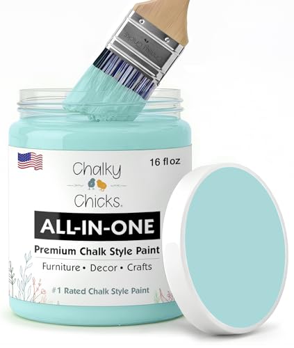 Rain Drop 16 Fl Oz Chalk Paint for Furniture All in One