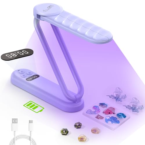 34 LEDs Cordless UV Light for Resin with LCD Timer Display