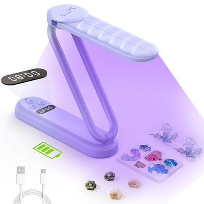 34 LEDs Cordless UV Light for Resin with LCD Timer Display