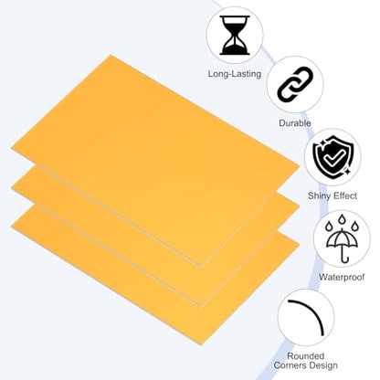 2.1x3.3 Inch Anodized Aluminum Sheet Metal (20 Count)
