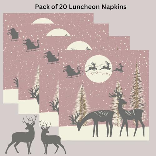 20 ct 13x13 Christmas Paper Decoupage Napkins (20 Count)