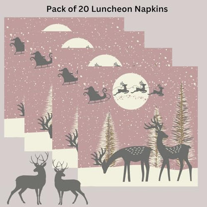 20 ct 13x13 Christmas Paper Decoupage Napkins (20 Count)