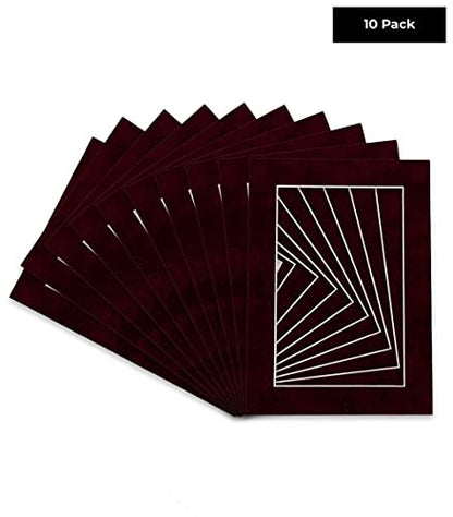 Pack of TEN 11x14 Mats Bevel Cut for 8.5x11 Photos (10 Count)