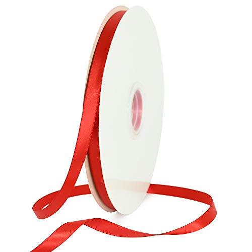 100yds 3 8 Inch Red Satin Ribbon for Craft Gifts Wrapping (300 Foot)