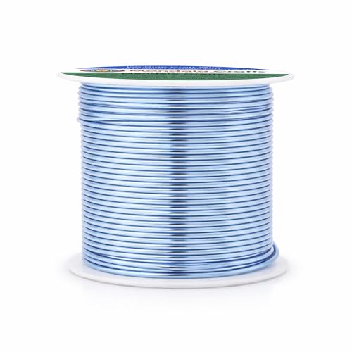 16 Gauge Ice Blue Anodized Aluminum Craft Wire