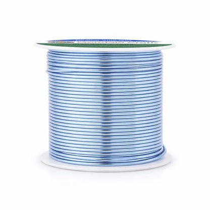 16 Gauge Ice Blue Anodized Aluminum Craft Wire