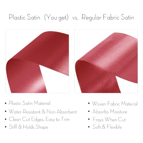 2.5 Inch Red Polypropylene Ribbon