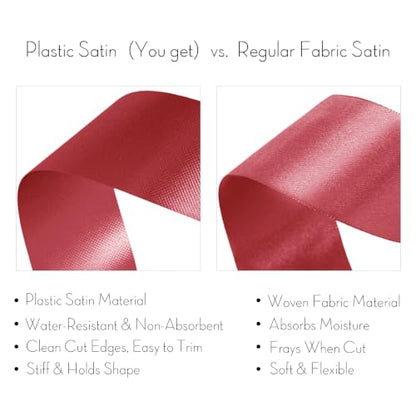 2.5 Inch Red Polypropylene Ribbon