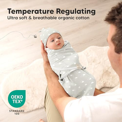 3pk Organic Swaddles for Newborns Girls (3 Count)