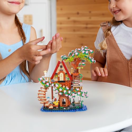 3 in 1 Cherry Blossom Tree House Building Set