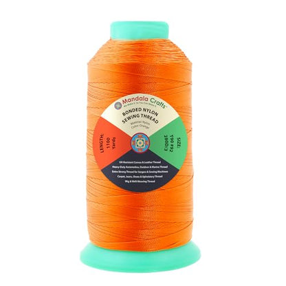 Size 92 280D T90 Orange Bonded Nylon Thread