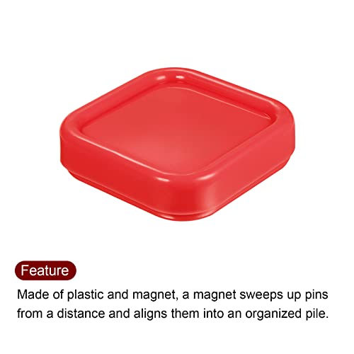 Magnetic Pin Cushion Square Plastic Magnetic Sewing Pin Holder Storage Case Needle Cushion Tool for Sewing DIY Projects