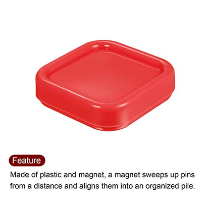 Magnetic Pin Cushion Square Plastic Magnetic Sewing Pin Holder Storage Case Needle Cushion Tool for Sewing DIY Projects