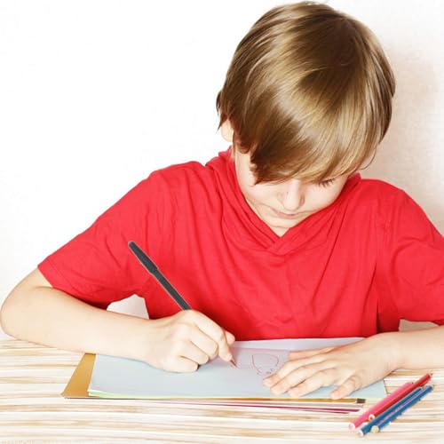 3Pcs Scratch Painting Pens Dual Tip Stylus Scratch and Sketch Drawing Tools with Protective Caps Comfortable Grip 6.69 Inch Length for Art and Craft