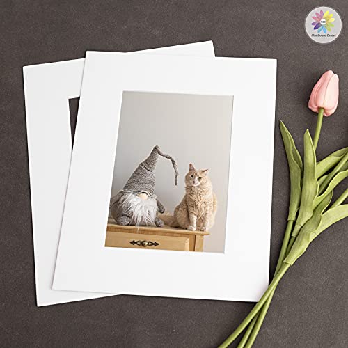 Mat Board Center 10 Pack 8x10 Photo Mats for 5x7 Picture