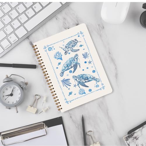 Cute Turtle Notebook Journal Blue Sea Turtle Gifts for Women Turtles Lovers