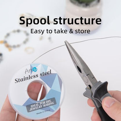 20 Gauge Bendable Soft Stainless Steel Craft Wire (120 Foot)