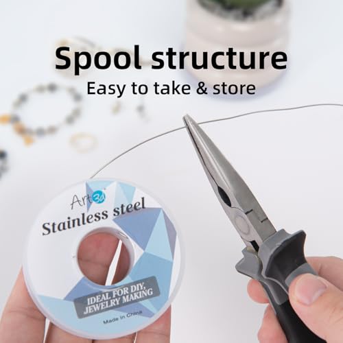 18 Gauge Bendable Soft Stainless Steel Craft Wire (120 Foot)