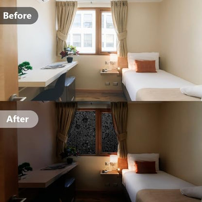 Blackout Window Film Frosted Privacy Clings