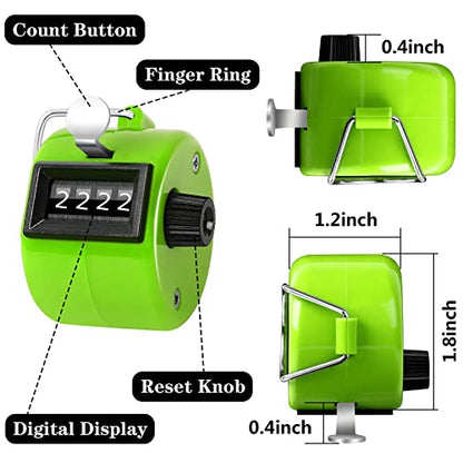 5Pcs Handheld Tally Clicker Counter 4 Digital Number for Sports