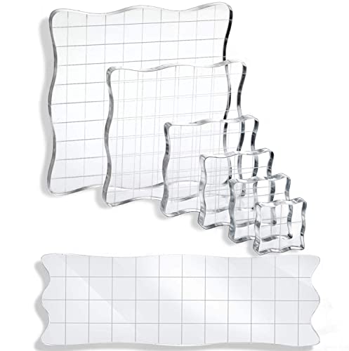 7Pcs Acrylic Stamp Blocks Set (7 Count)