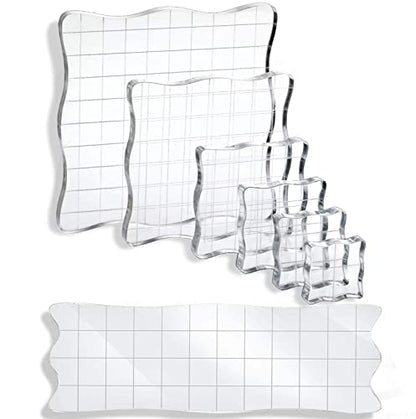 7Pcs Acrylic Stamp Blocks Set (7 Count)