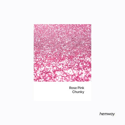 Resin Glitter Rose Pink 100g Chunky Polyurethane & Epoxy Glitter (3.5274 Ounce)