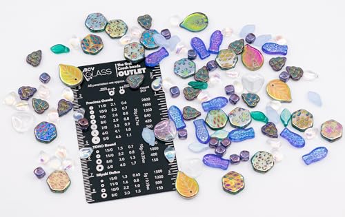 1.4oz (40g) Limited Mix of Czech Glass Beads, Hand Made Set Kit, Purple Crystal AB Sparkling Mix Fairytale