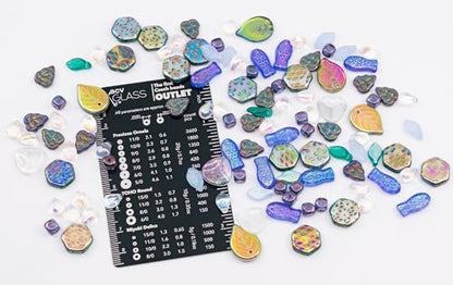 1.4oz (40g) Limited Mix of Czech Glass Beads, Hand Made Set Kit, Purple Crystal AB Sparkling Mix Fairytale