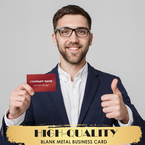 100Pcs 0.45 Metal Business Cards Aluminum Laser Engraving Blanks
