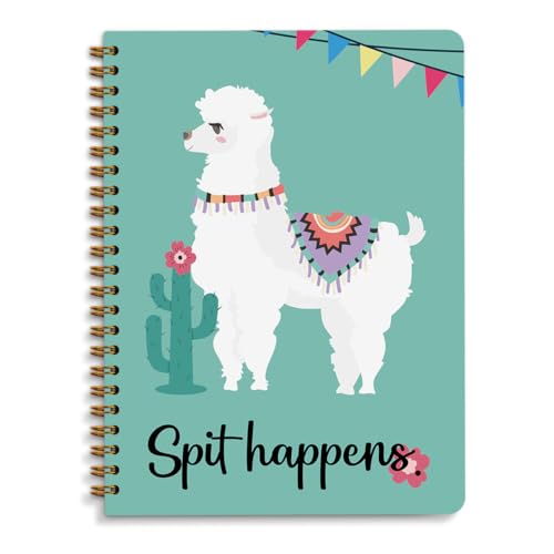 Funny Llama Spiral Notebook 5.8x8.3 Inch