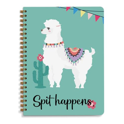 Funny Llama Spiral Notebook 5.8x8.3 Inch