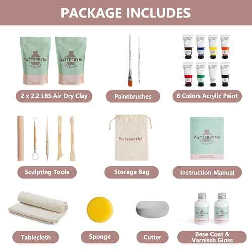 Air Dry Clay Kit for Adults