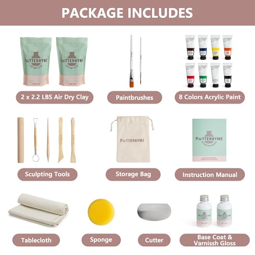 Air Dry Clay Kit for Adults
