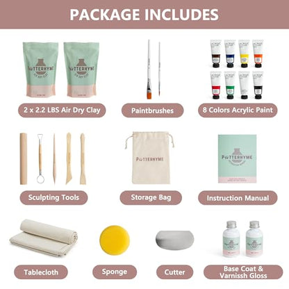 Air Dry Clay Kit for Adults