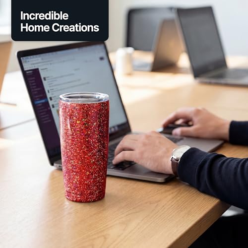 Craft Glitter Shaker Red Holographic 130g Extra Chunky (3.8 Ounce)