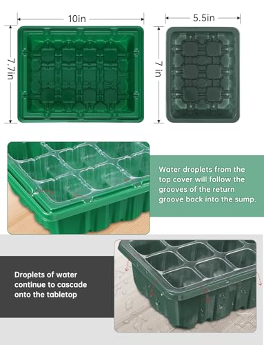 Seed Starter Tray Medium Size 4 Packs (4 Count)