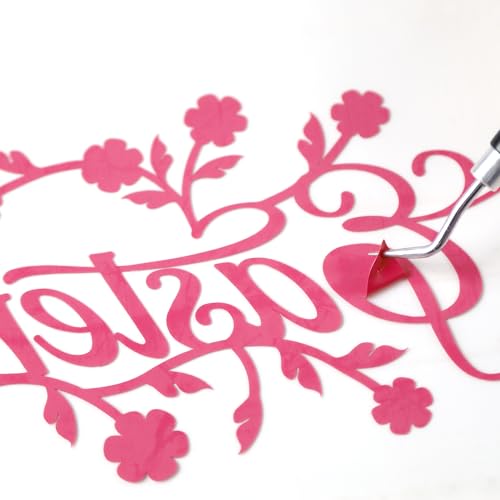 RENLITONG Rose Red Iron on Vinyl 12Inch by 20ft Roll Heat Transfer Vinyl for T