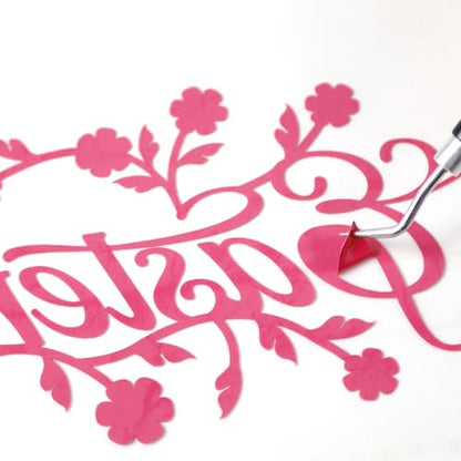 RENLITONG Rose Red Iron on Vinyl 12Inch by 20ft Roll Heat Transfer Vinyl for T