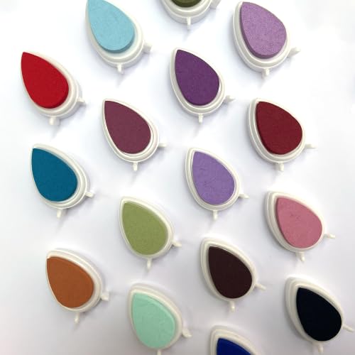 Stamp Pad 17 Colors Pigment Ink Pads for Stamps